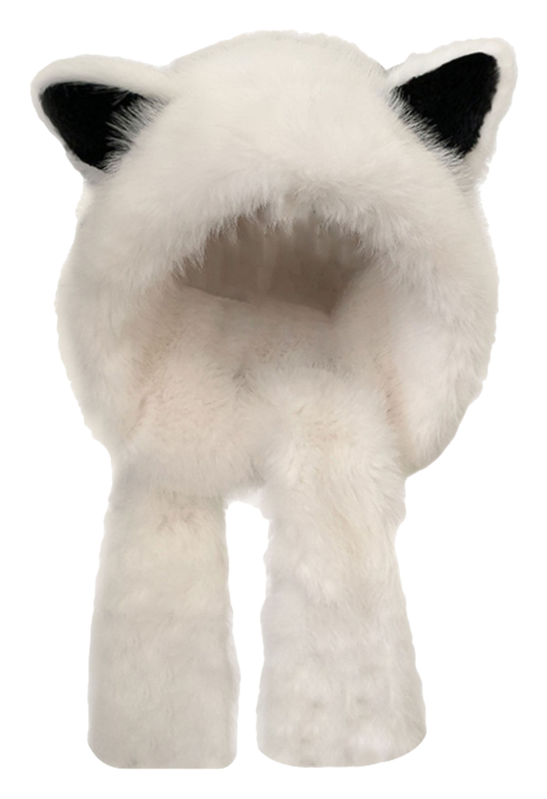 【 Warm Fox 】 IOTS Cute and Cute Fox Ear Two piece Set, Thickened and Warm, Essential for Cooling in Autumn and Winter, Polyester Fiber Woolen Hat for Women  vjsneaker.com