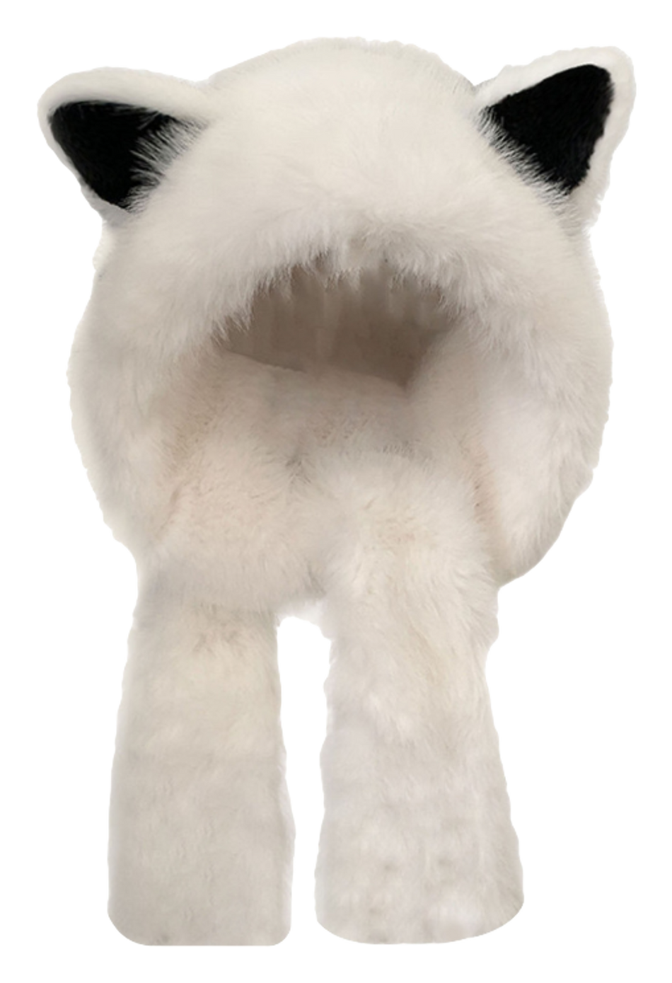 【 Warm Fox 】 IOTS Cute and Cute Fox Ear Two piece Set, Thickened and Warm, Essential for Cooling in Autumn and Winter, Polyester Fiber Woolen Hat for Women  vjsneaker.com