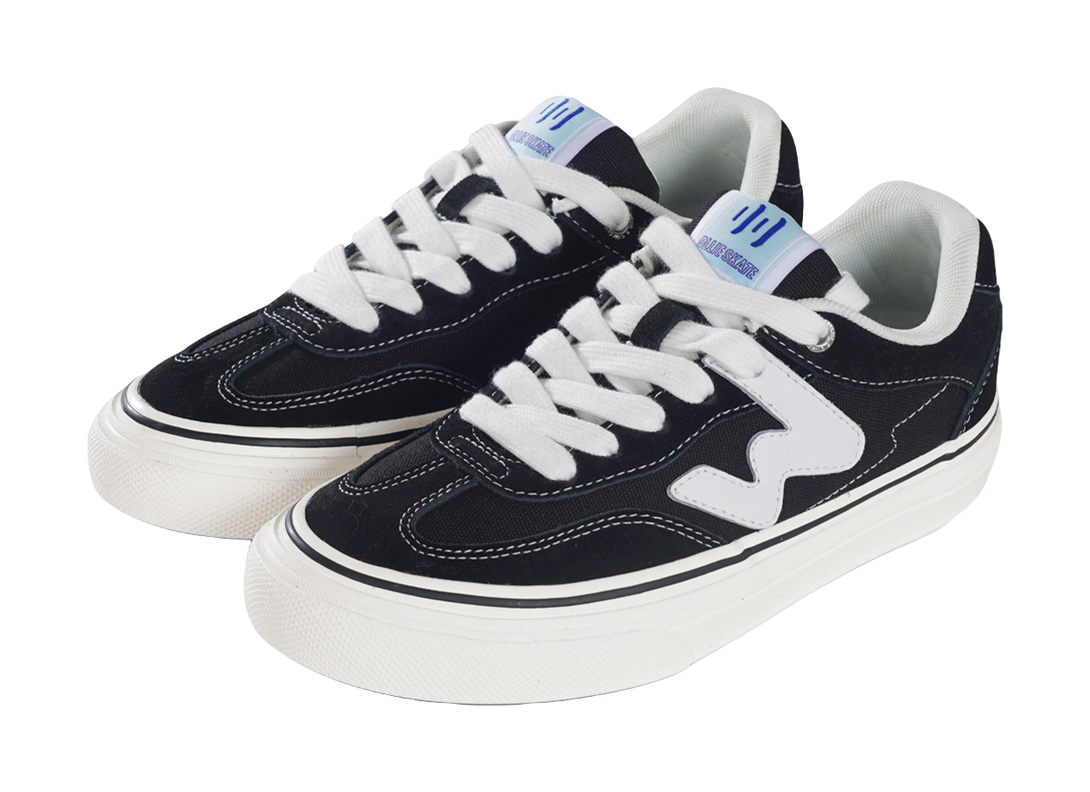 Ollieskate Wear resistant And Lightweight Low Top Skateboard Shoes Unisex Black 