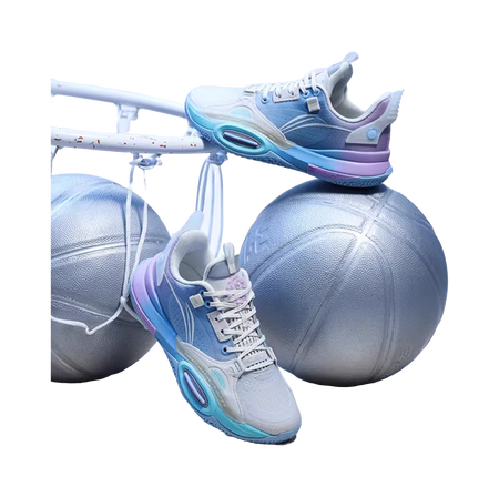 Li Ning YOUNG Low top Childrens Basketball Shoes Blue  VJSNEAKER