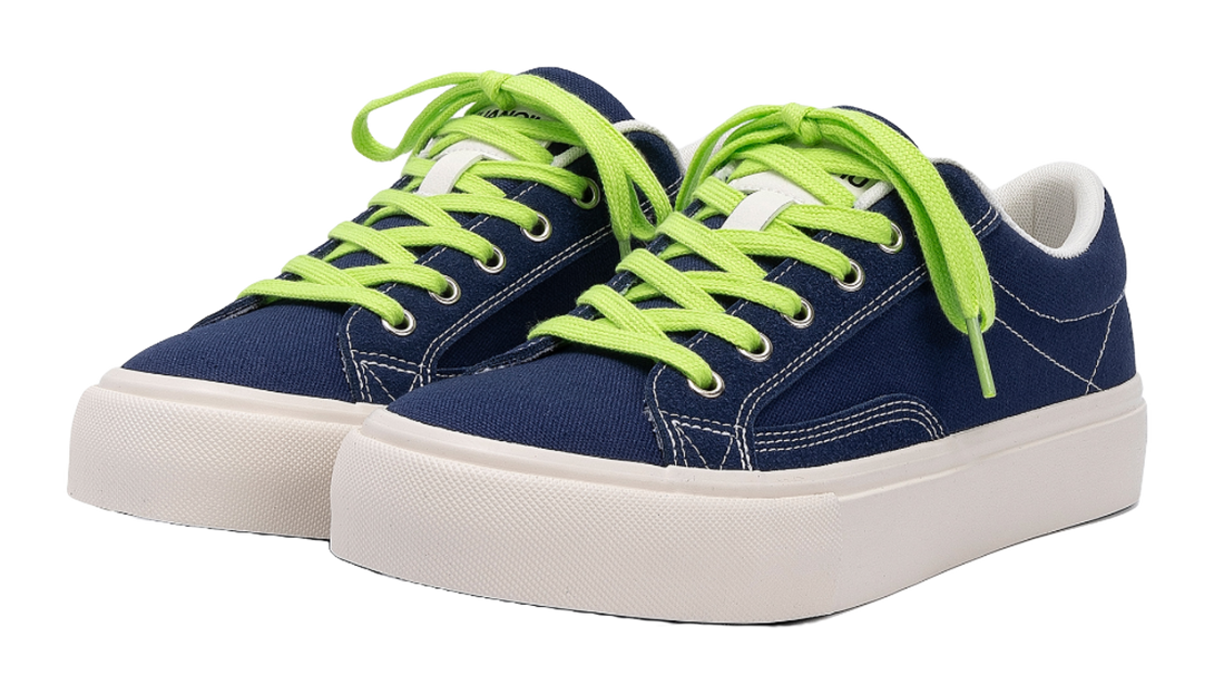 HUANQIU Men's Low-Top Skateboard Canvas Shoes - Height Increase Lightweight & Durable Design 