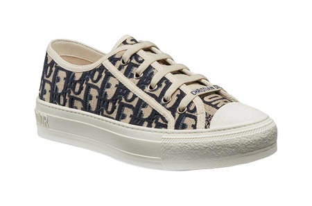 DIOR WalkNDIOR Oblique Navy Canvas Womens  vjsneaker.com