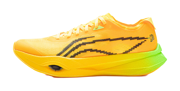 LiNing Trend Pro Cushioning Breathable Support Lightweight Rebound Low top Long Distance Running Shoes Unisex Yellow 