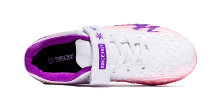 Double Star TF Broken Nail Sports Leisure Non slip Anti kick Lightweight Shock Absorbent Low cut Football Shoes White Purple Pink Children's Edition  VJSNEAKER