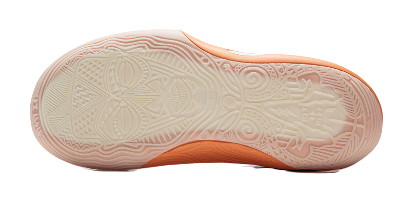 LiNing Wow11 Cushioning Lightweight Rebound Mid-Top Basketball Shoes Mens Cloud Brocade Orange  VJSNEAKER