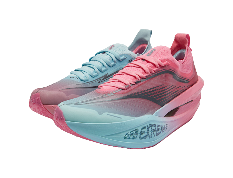 361° Feidiao Future 2.0 Shock Absorbers Slip Resistant Breathable Low Top Casual Running Shoes Unisex Blue Pink 