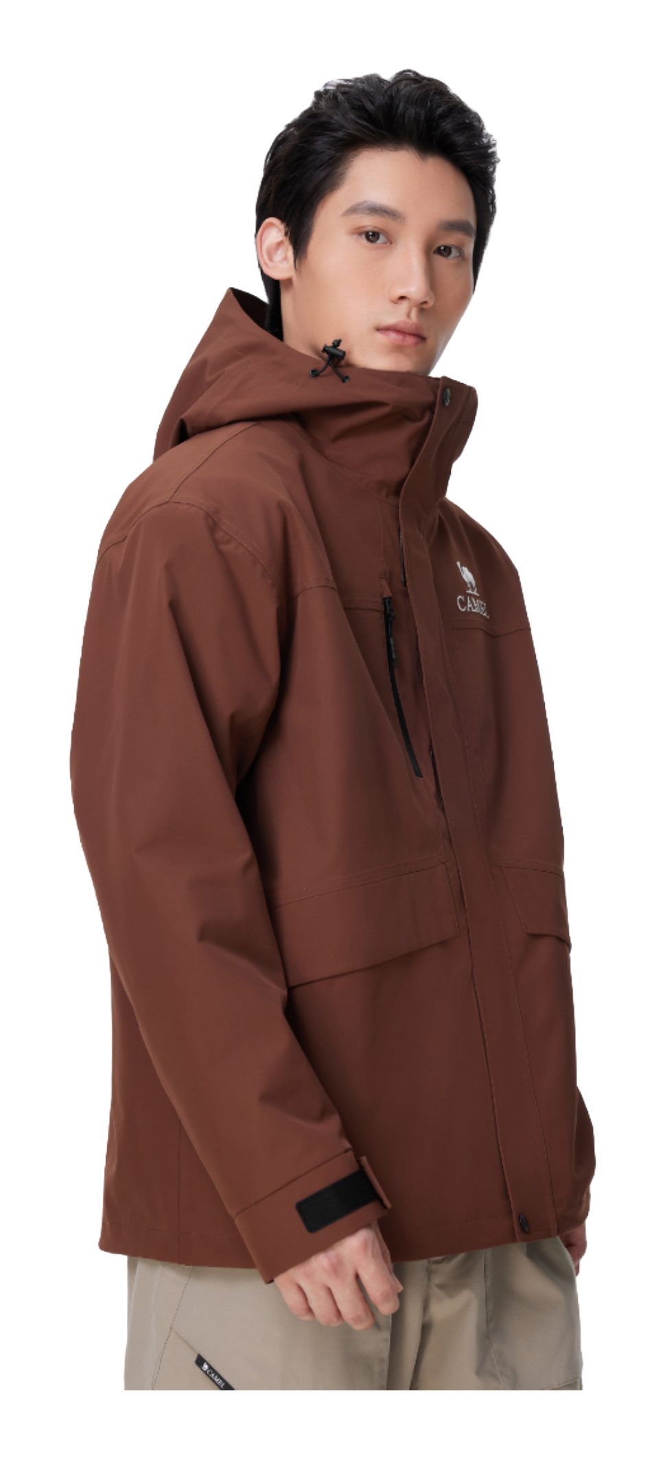 CAMEL All weather Windbreaker Jacket Mens  vjsneaker.com