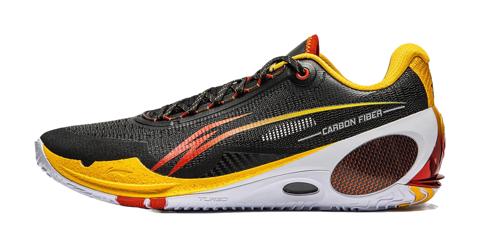 Li Ning Wade 808 3 Ultra Abrasion Resistant Low top Basketball Shoes Mens Black Yellow  VJSNEAKER