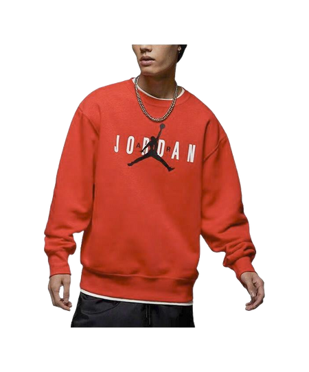 Jordan Sweatshirts Mens Red Crew Neck Moderate Regular  vjsneaker.com