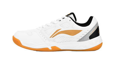 Li-Ning Light Feather Rocket Flash 2.0 "White/Gold" AYTT023-1 - Badminton Shoe Unisex
