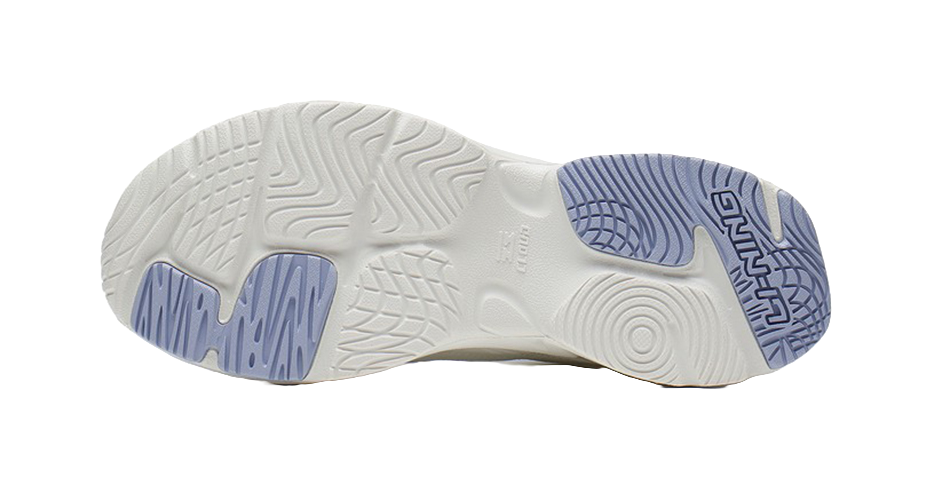 LiNing Stargazing Cushioning, Slip Resistant, Abrasion Resistant, Rebound Low top Running Shoes Women's White Blue 