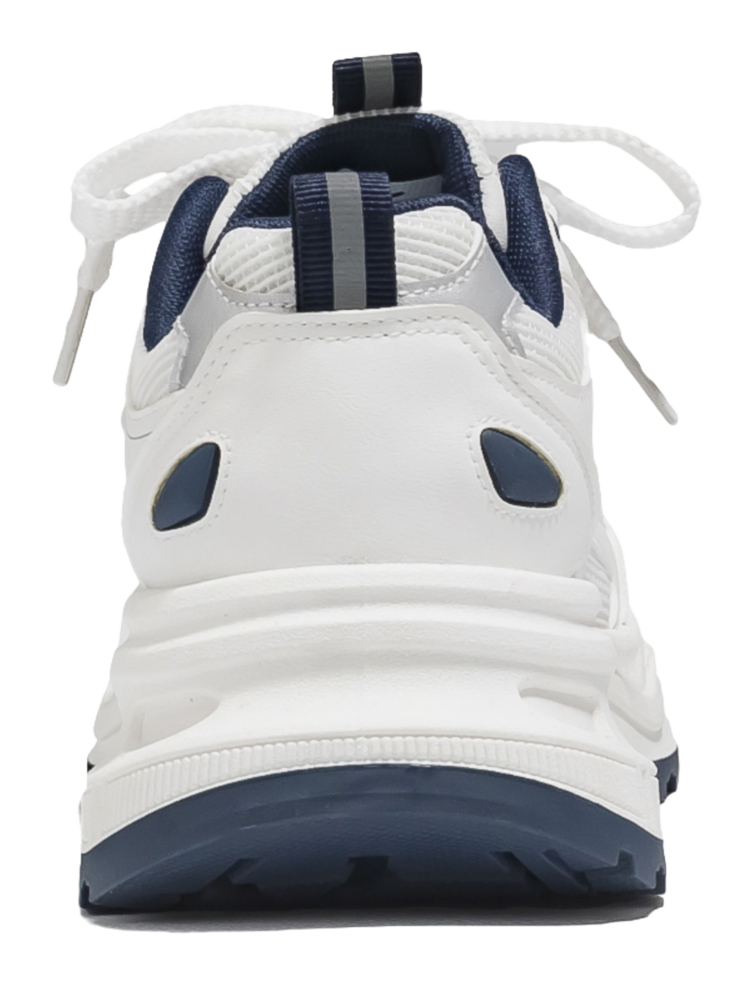 Warrior Low top Chunky Sneakers Unisex White Blue 
