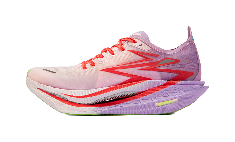 361° Flame 4 Running Shoes Unisex Low top Peach Heart Pink, Fluorescent Passionate Coral Pink 