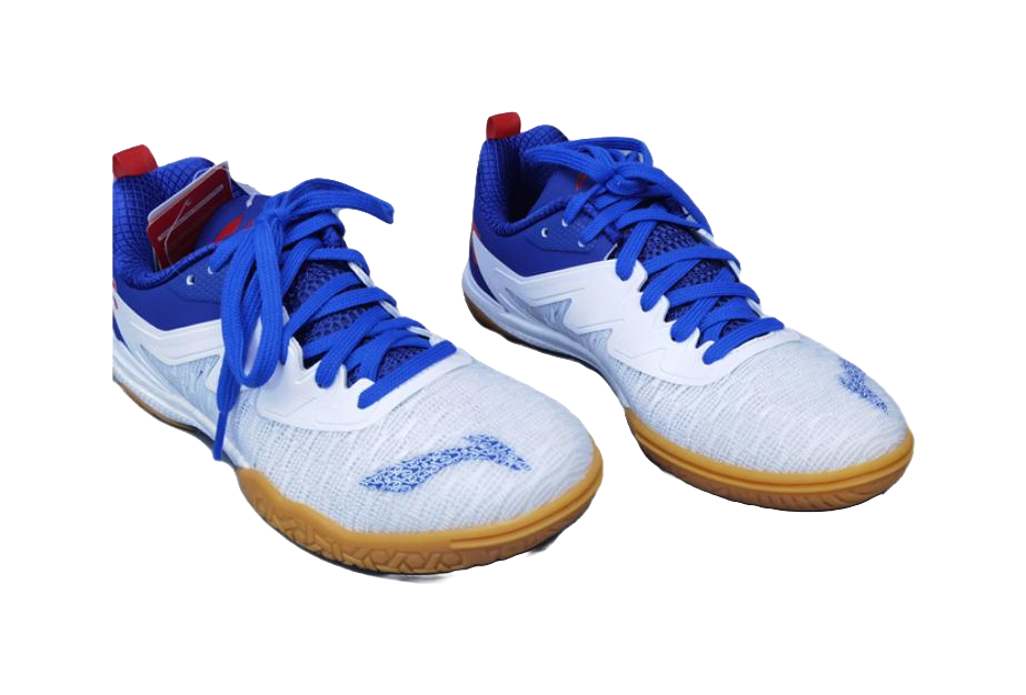Li-Ning Qilin 2.0 PE "Kirin" APPU007-1 - Table Tennis Shoe Unisex Standard White/Shadow Purple Blue