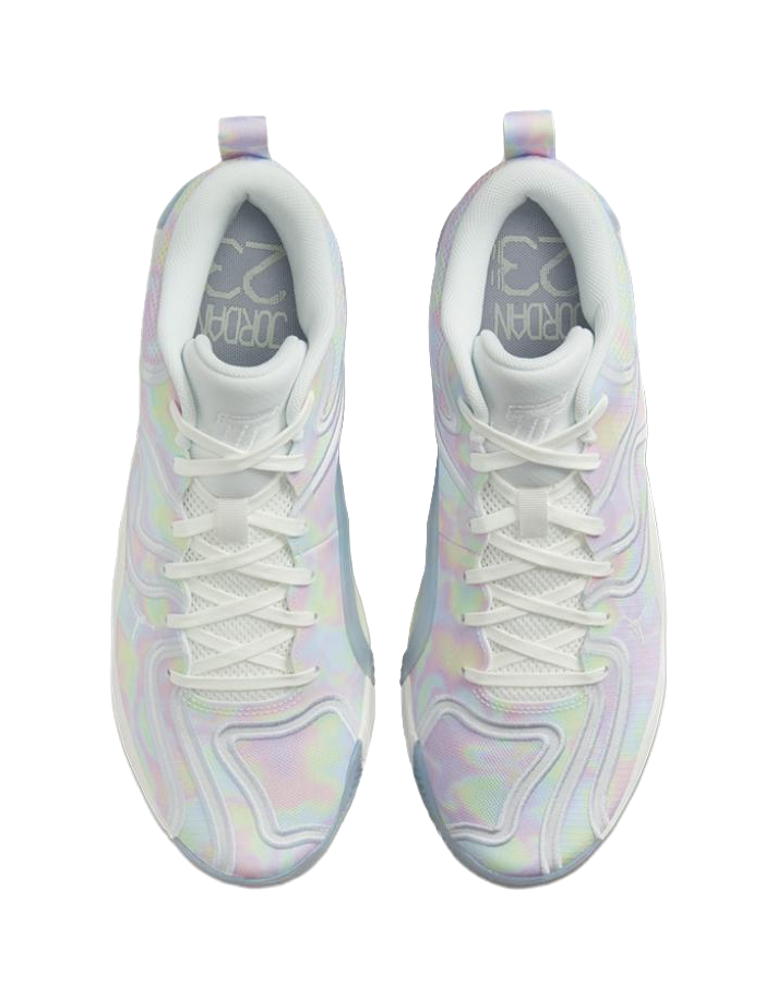 Jordan Tatum 3 Slip Resistant Abrasion Resistant Mid top Basketball Shoes Mens White Pink  vjsneaker.com