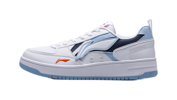 LiNing Haichuan Slip Resistant Cushioning Abrasion Resistant Lightweight Low top Skateboard Shoes Men's White Blue 