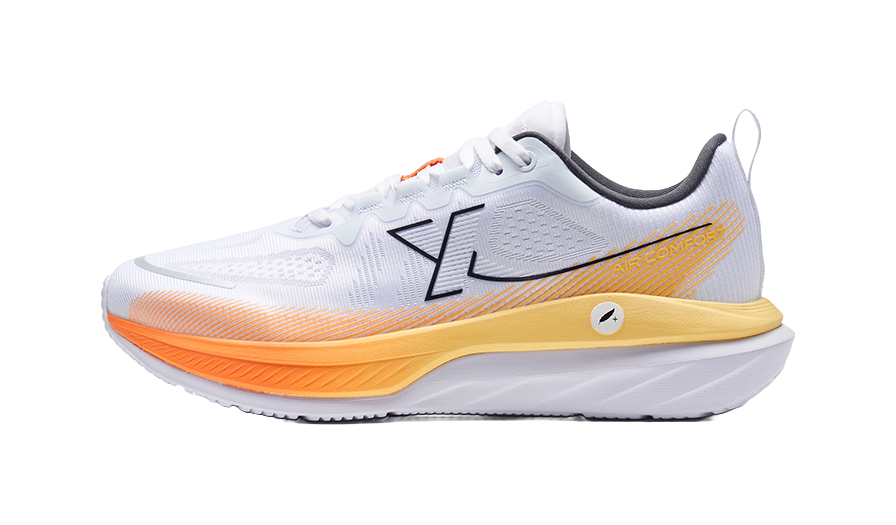 XTEP Cloud DC Anti Slip Wear Resistant Low Top Casual Running Shoes Men's White Orange 