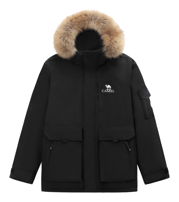 CAMEL Warm Fleece Series Down Jacket Unisex  VJ SNEAKER