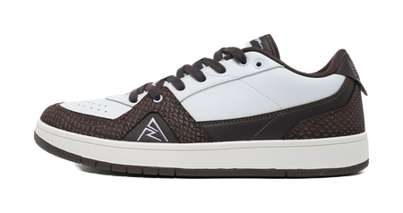 RIGORER Reaves Slip Resistant Breathable Abrasion Resistant Low top Thin Sole Skateboard Shoes Mens White Brown 摩卡棕 准者白（赠鞋垫）