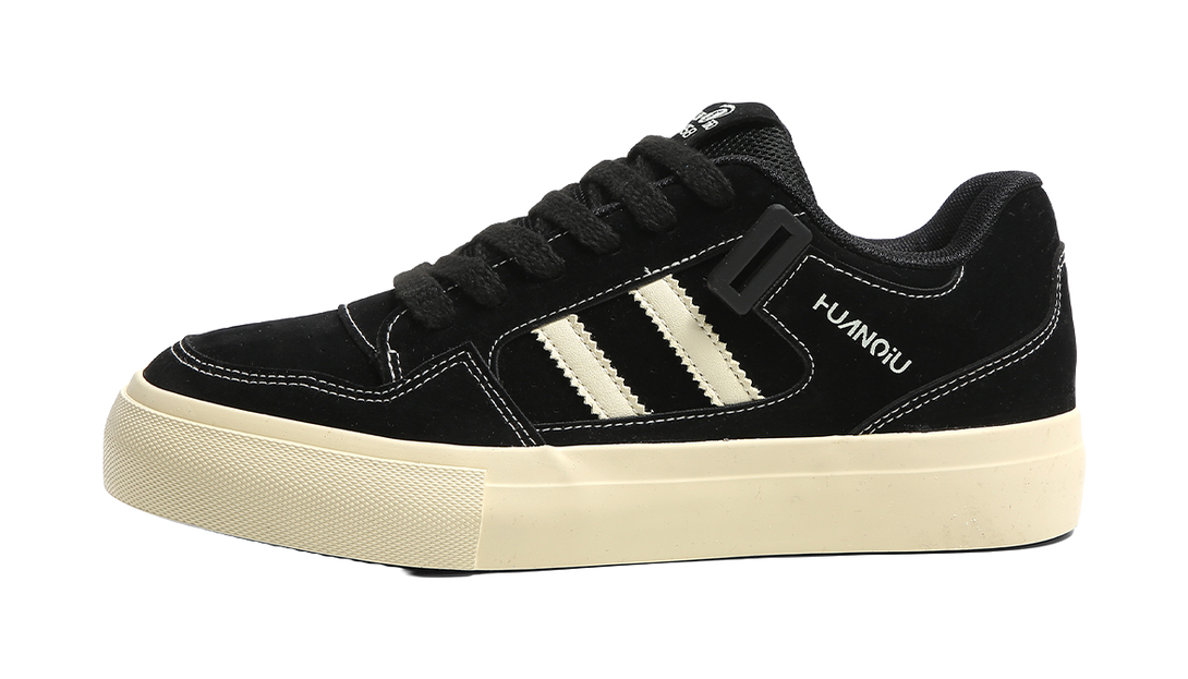 HUANQIU Slip Resistant Shock Absorbers With Abrasion Resistant Properties Low top Skateboard Shoes Men's 