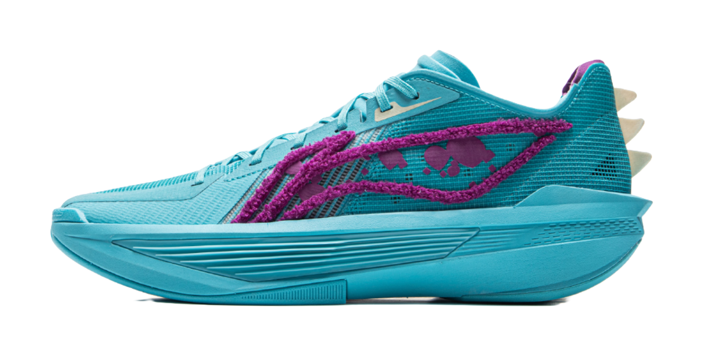 Disney x LiNing Ultra Light Cushioned Slip-Resistant Rebound Low-Top Basketball Shoes Mens Sea Teal  VJSNEAKER