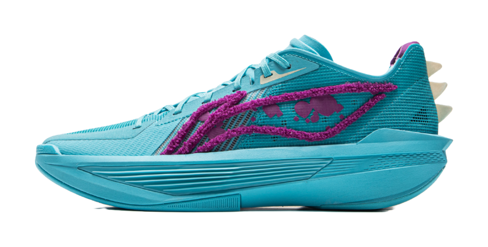 Disney x LiNing Ultra Light Cushioned Slip-Resistant Rebound Low-Top Basketball Shoes Mens Sea Teal  VJSNEAKER