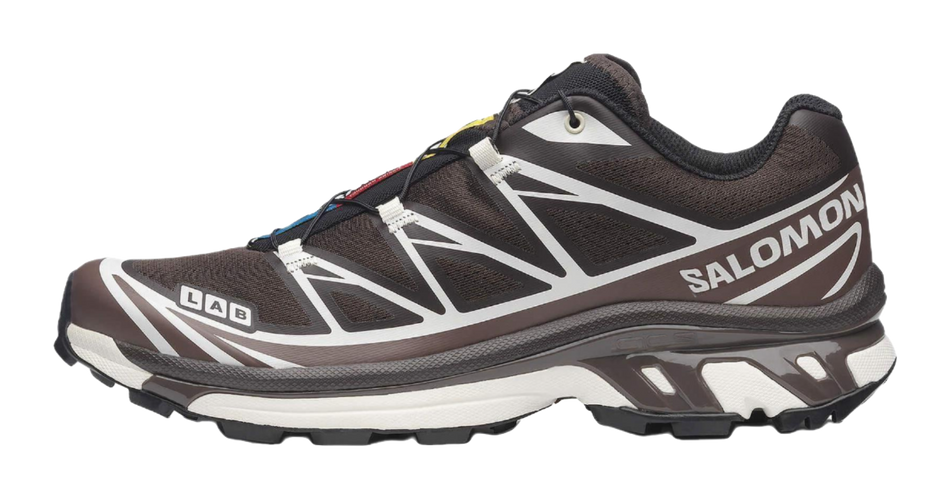 SALOMON XT 6 Cushioning Coverage Support Lightweight Running Shoes Mens Coffee Brown  vjsneaker.com