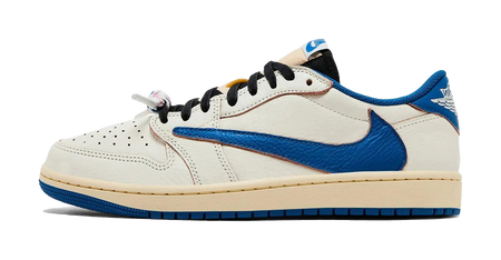 Jordan 1 Retro Low Og Sp Fragment X Travis Scott Sail Military Blue  vjsneaker.com