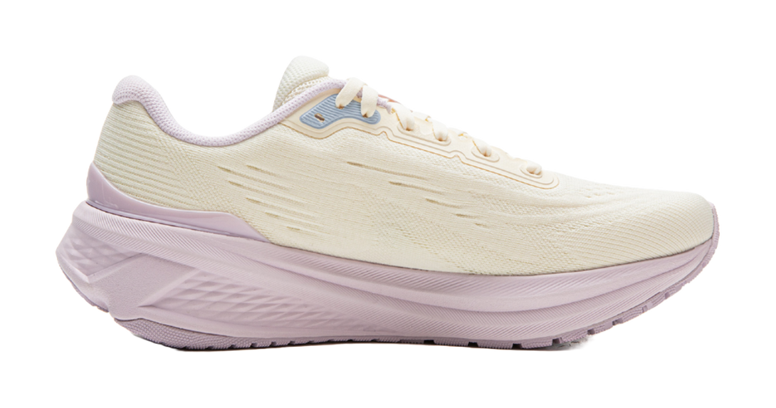 LiNing MINEPAIR 3.0 V2 Shock Absorbers Slip Resistant Abrasion Resistant Breathable Low Top Running Shoes Women's Ecru 