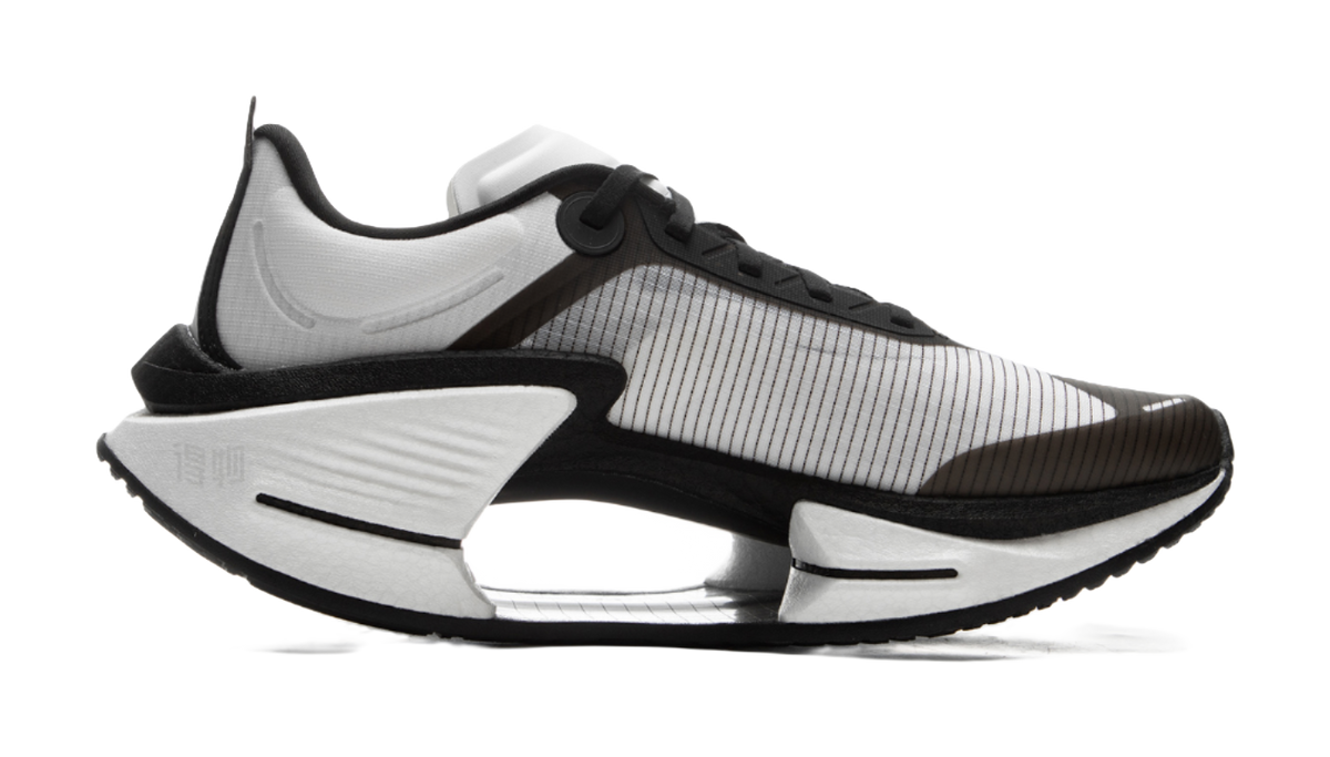 Li Ning Shadow 3 Essential Textile, TPU Low top Running Shoes Mens White Black  VJsneaker