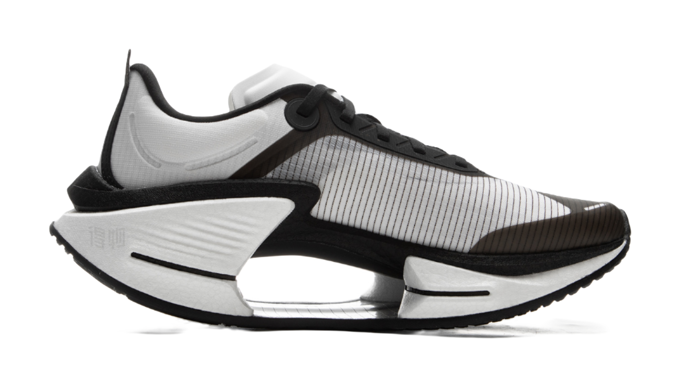 Li Ning Shadow 3 Essential Textile, TPU Low top Running Shoes Mens White Black  VJsneaker