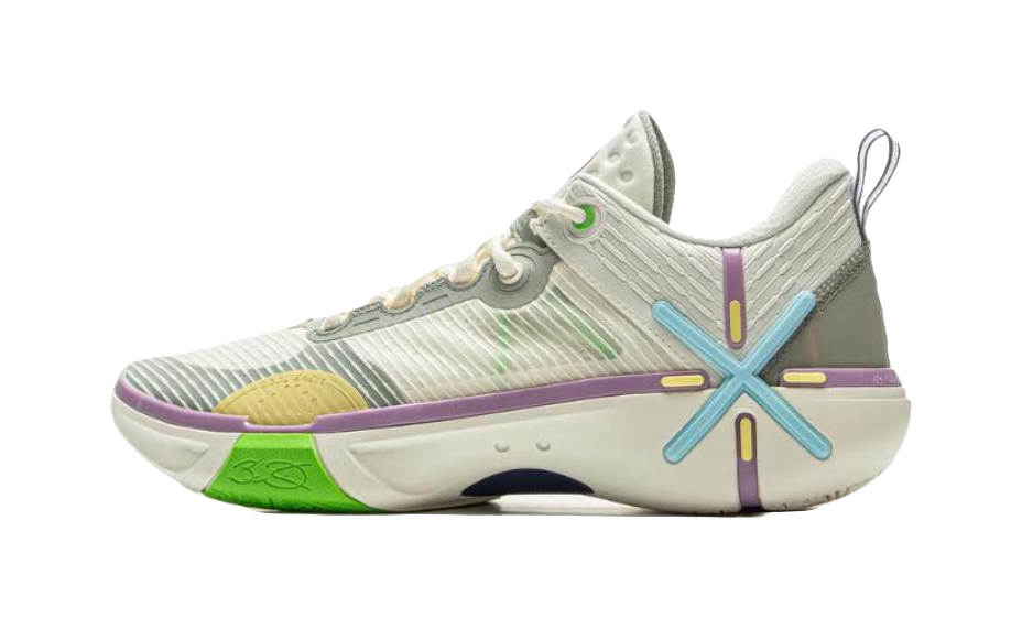 LiNing Anti Slip Wear Resistant Low Top Basketball Shoes Mens Beige  VJSNEAKER