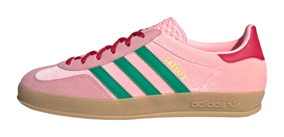 Adidas Wmns Gazelle Indoor Glow Pink Court Green Womens  Vertical Jump Group USA Inc.