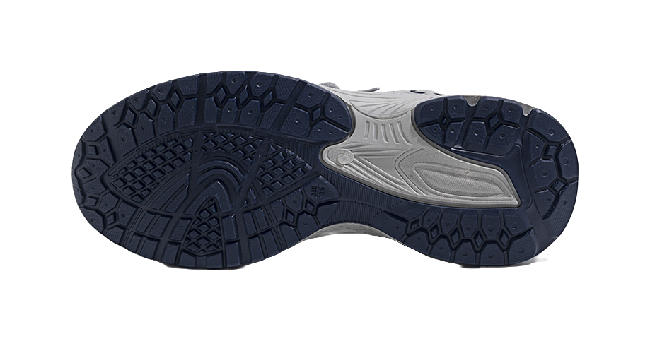 HUANQIU Slip Resistant Low top Chunky Sneakers Men's Gray 