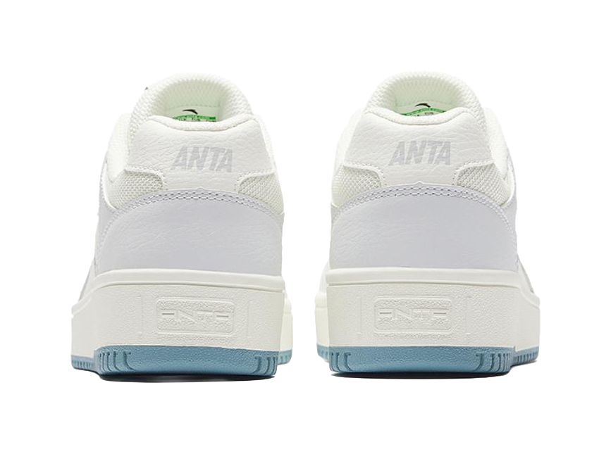 Anta Small Inspiration Anti-Slip And Wear-Resistant Lightweight Low-Top Skateboard Shoes Women's White Blue 