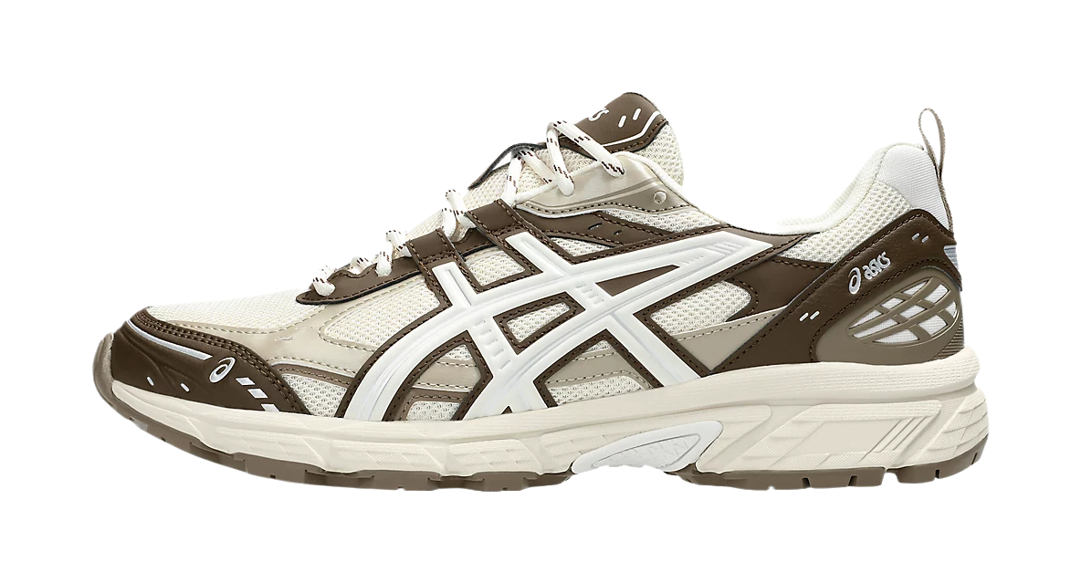 ASICS GEL NUNOBIKI Low top Chunky Sneakers Unisex Cream White Brown  VJSNEAKER