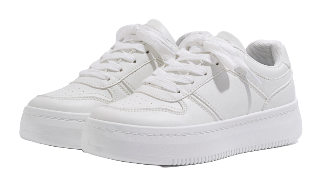HUANQIU Air Force 1 Coverage Lightweight Height Increasing Low top Skateboard Shoes Women's 