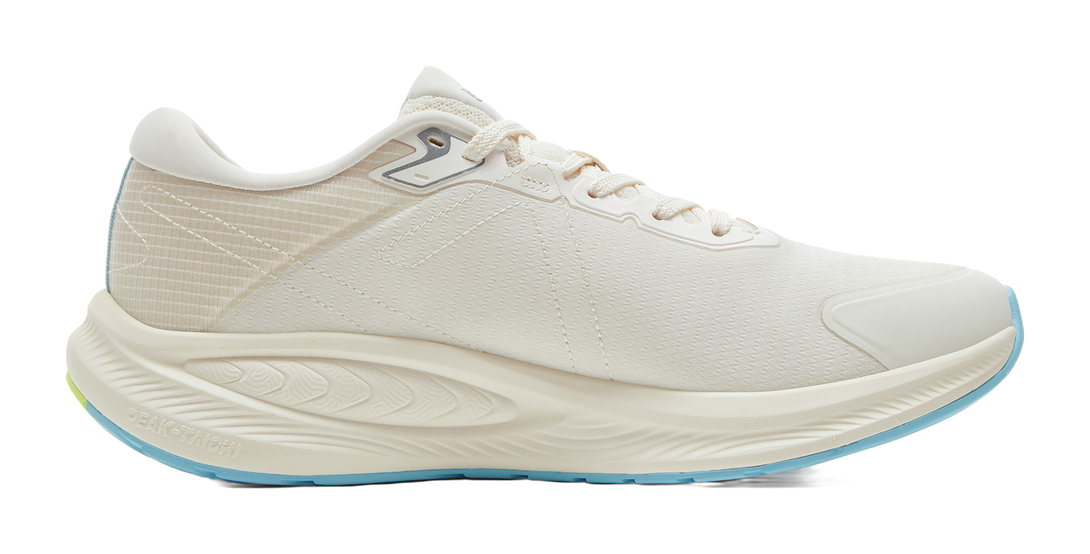 PEAK Cushioning Anti-Slip Wear-Resistant Support Balance Impact-Resistant Rebound Low-Top Running Shoes Men White Green 