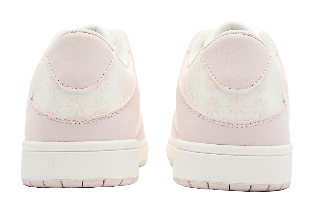 QIAODAN Slip-Resistant Balanced Lightweight Low-Top Skateboard Shoes Women's Cloud Pink 