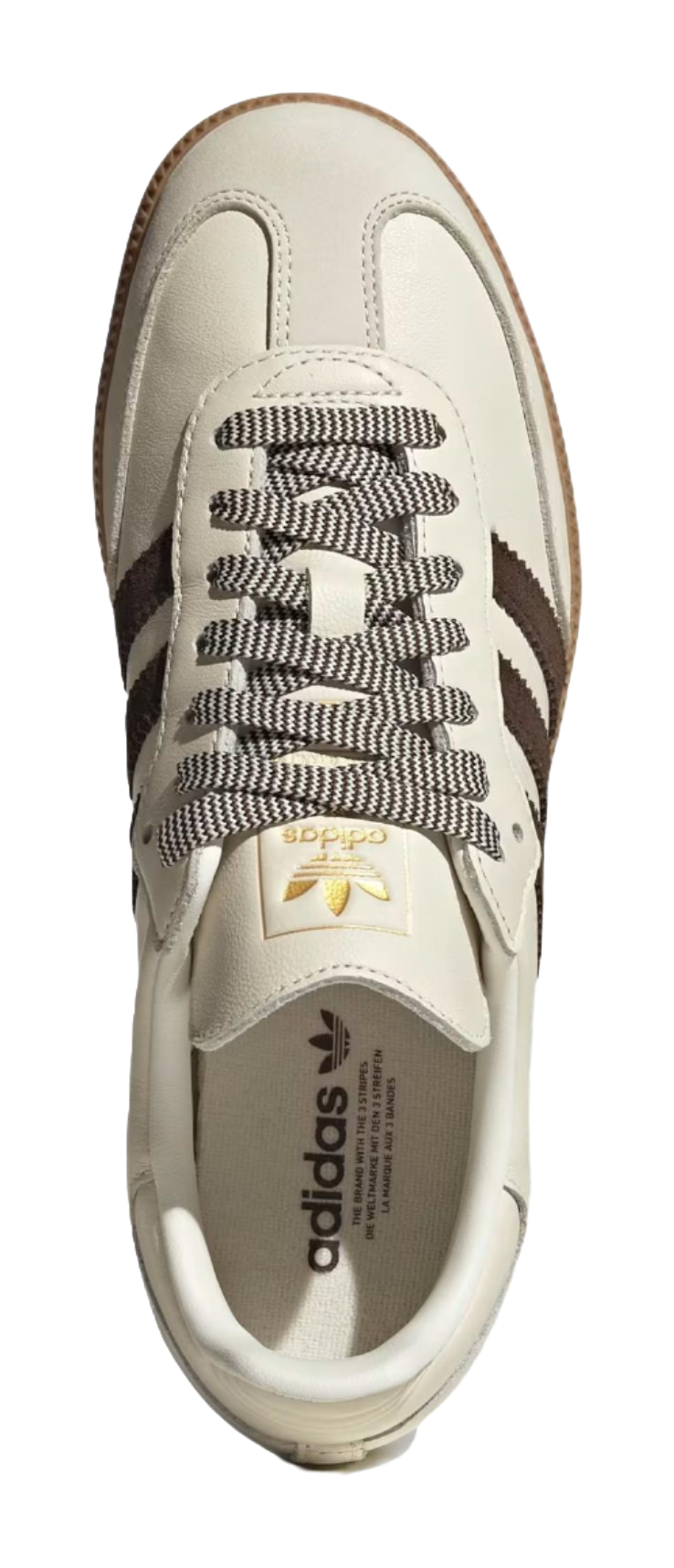Adidas Womens Samba Og Off White Dark Brown  vjsneaker.com