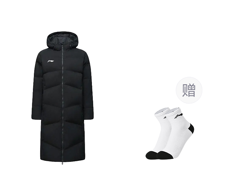 LiNing Sports Life Collection Puffer Jacket Unisex Black  VJSNEAKER