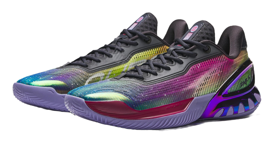 Anta Zap 3 Cushioning, Wear Resistant Low Top Front Fork Carbon Plate Basketball Shoes Mens Gray White Red  VJSNEAKER