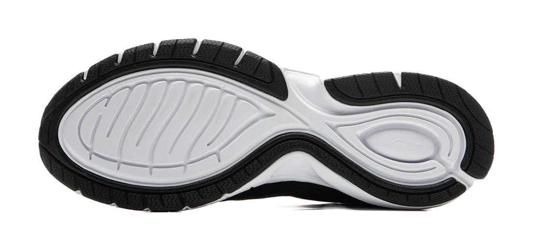 LiNing R037 Shock Absorbers Slip Resistant Abrasion Resistant Breathable Low top Running Shoes Men's Black 