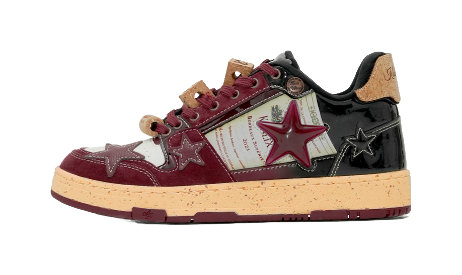 KAALIXTO Skateboarding Low 'Red Wine'