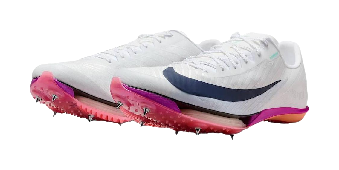 Nike Maxfly 2 Rebound Track And Field Shoes Mens White Black Red  vjsneaker.com