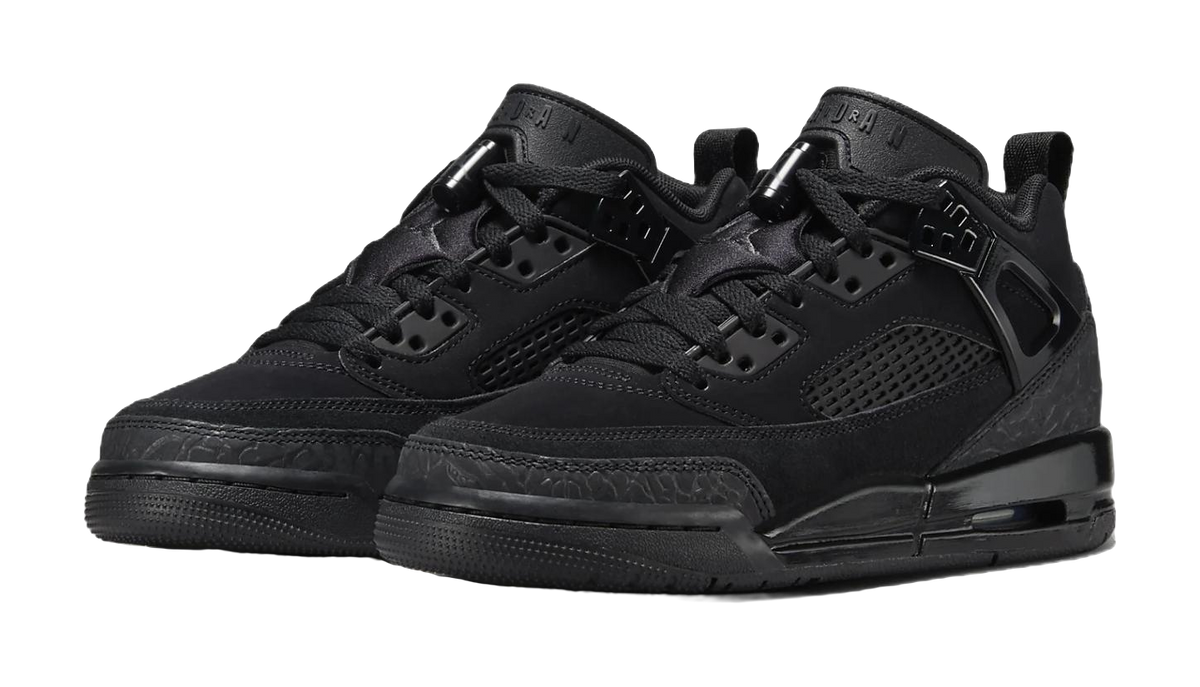 Jordan Spizike Slip Resistant Abrasion Resistant Low top Childrens Basketball Shoes Black Unisex  vjsneaker.com