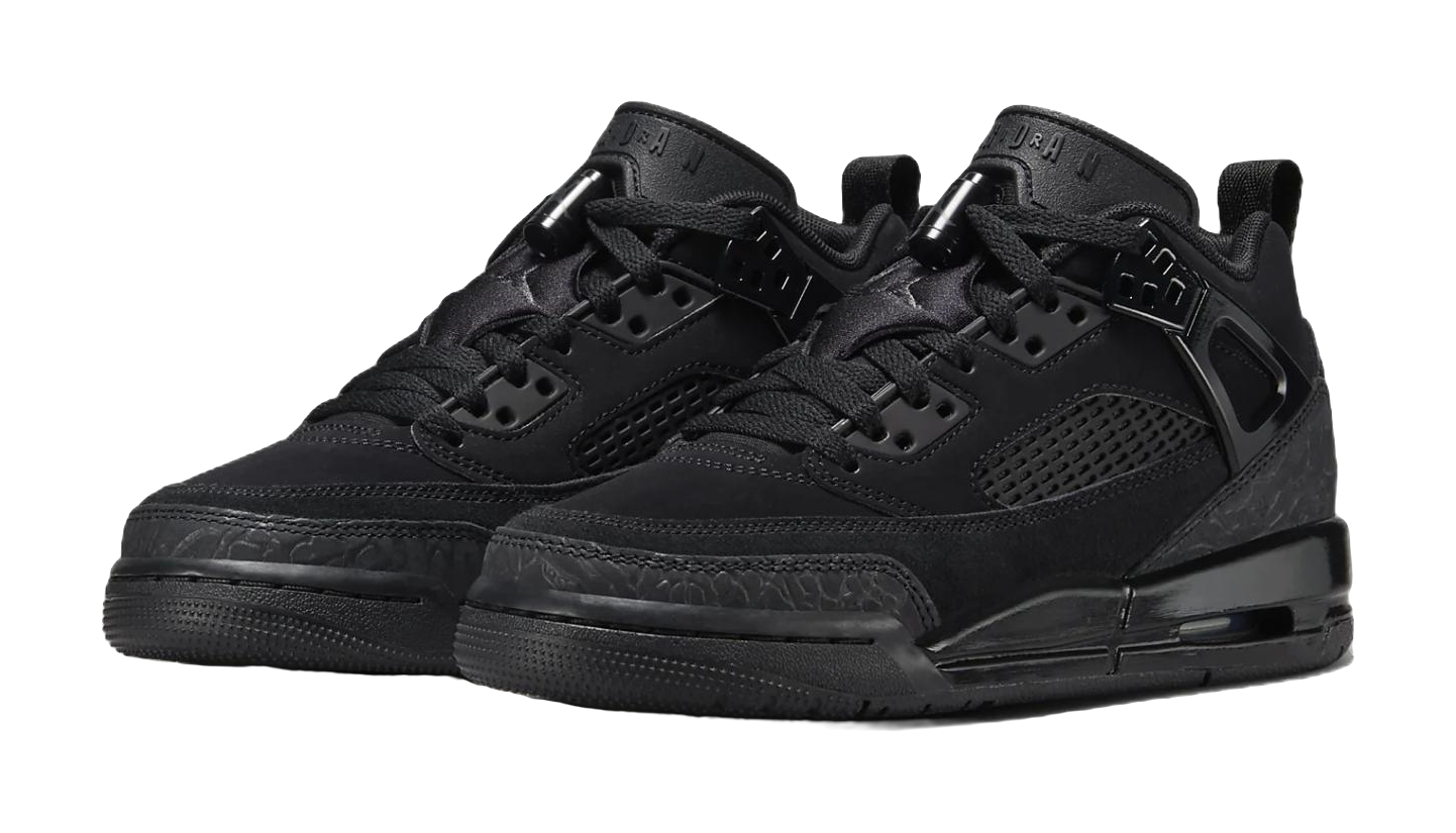 Jordan Spizike Slip Resistant Abrasion Resistant Low top Childrens Basketball Shoes Black Unisex  vjsneaker.com