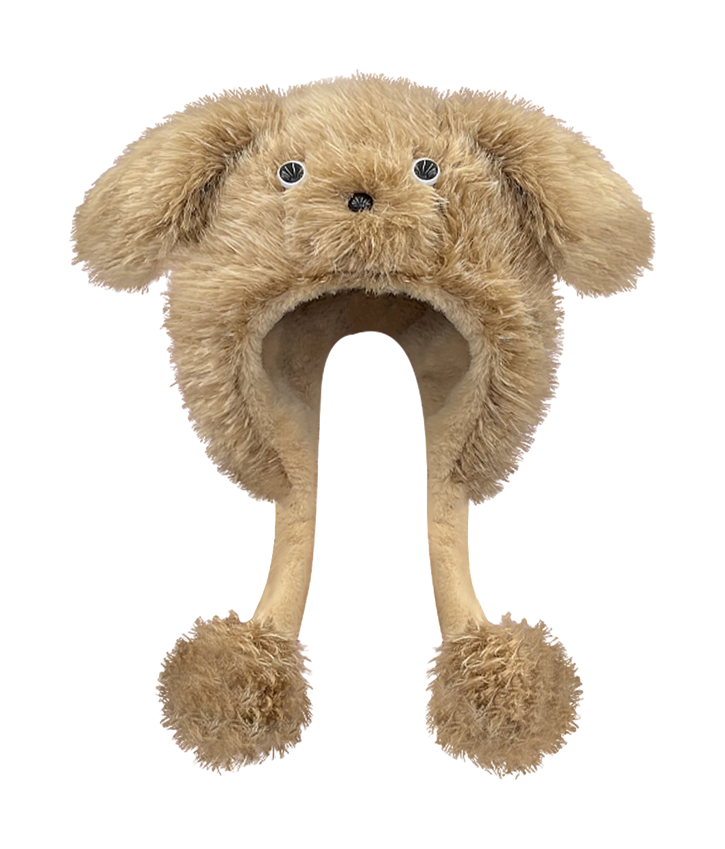 CMFY will move furry little dog ear hat, thick and cute windproof face enhancing little Lei Feng hat, polyester fiber wool hat, unisex couple's style  vjsneaker.com