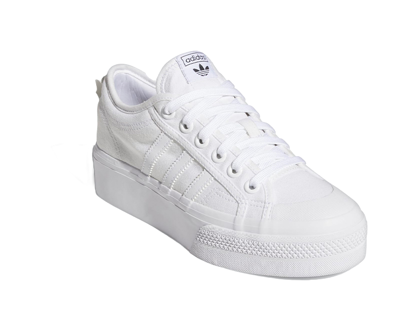 Adidas Wmns Nizza Platform Triple White Womens  vjsneaker.com