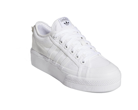 Adidas Wmns Nizza Platform Triple White Womens  vjsneaker.com